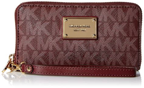 michael michael kors women's multifunction phone case wallet dusty rose|Michael Kors Logo Signature Studded Large Flat Multifunction .